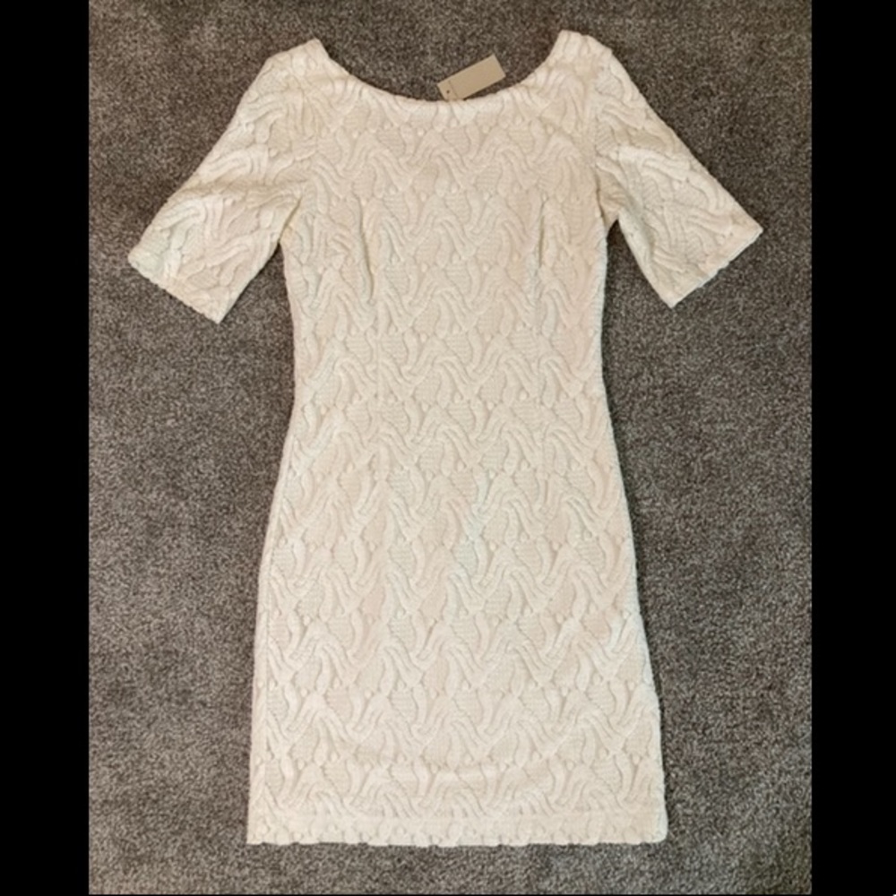 Ann Taylor White Knit Dress